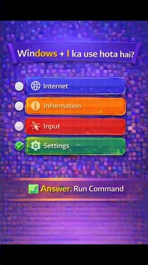 What is the use of Windows + I? #trending #shorts