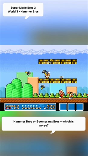 Super Mario Bros 3 – Hammer Bros Battle (World 3 SNES)