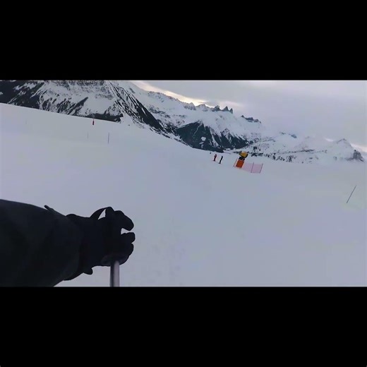 KaszanaSki #shorts - Les Sybelles 19 #POV #skiing