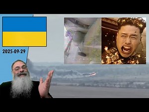 #Ukraine 2025-09-29: UKRAINIANS destroy RUSSIAN HELICOPTER with DRONE and KIM JONG UN would be on...