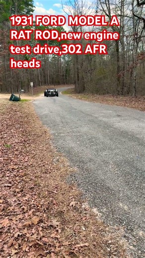 Rat rod model a. New engine test drive #afrheads #bosshogtorqueconverters #modela #ford