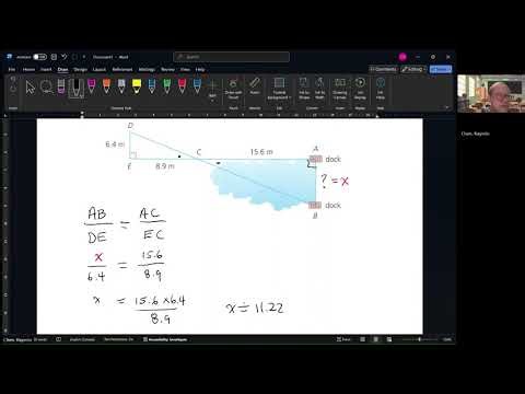 MPM2D Solving Similar Triangles - Connection to 7.6 in our Workbook