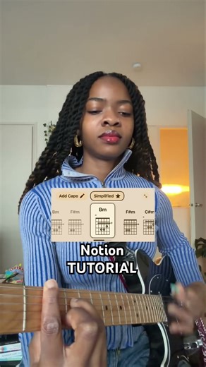 Notion (Guitar Tutorial) #shorts #guitartutorial #guitar #explore