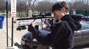 Shelby Destroyer disc blaster is weeks away from launch 🤩 #foam #disc #blaster #nerf #nerfbattle #airsoft #paintball #fortnite #shelby #destroyer