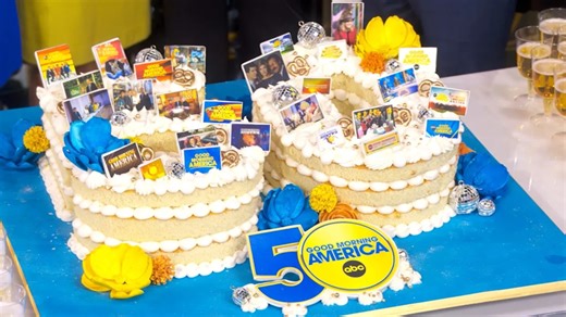 Cutting the cake at 'GMA's' 50th anniversary
