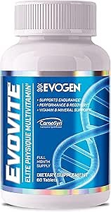 Evogen Evovite - Elite Physique Multivitamin for Women & Men | Advanced Formula for Endurance, Recovery, & Joint Health | Vitamins & Mineral Support | 30 Servings