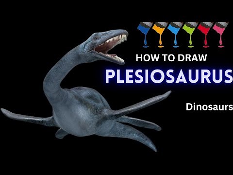 How to Draw PLESIOSAURUS (Elasmosaurus) dinosaur from Jurassic world/easy Step by step/Jurassic