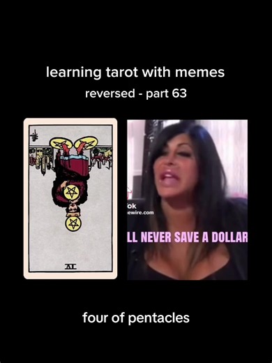 Four of Pentacles Reversed Meaning in Tarot