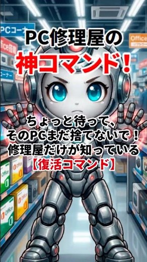 ちょっと待って、そのPCまだ捨てないで！PC修理屋が最後にやる【復活コマンド】