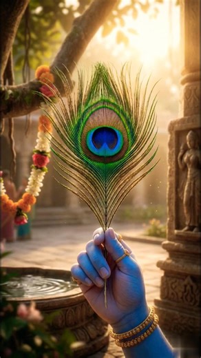 Mor Pankh: Krishna’s Most Beautiful Ornament | Devotional Art