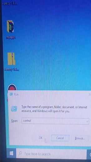 keyboard command to open control panel