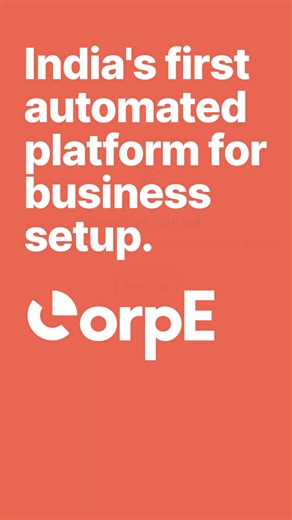 CorpE: India's First Automated Platform for Business Setup
