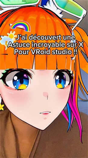 This trick I discovered for textures in VRoid Studio 😱! #vtuberfr #vroidstudio #tips