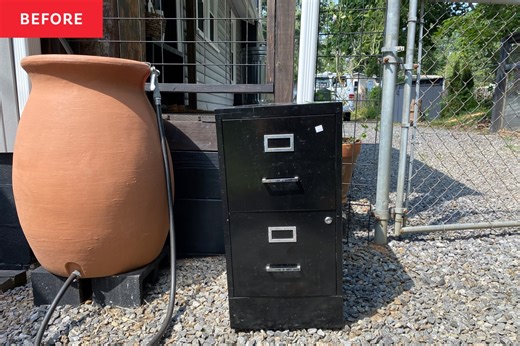 I Turned a Secondhand Filing Cabinet Into My Dream Outdoor Planter — So Easy!
