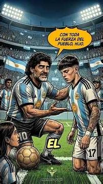 ¿Y si Garnacho jugara con Maradona? 😳🔥