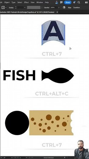 Adobe Illustrator 2025 Tutorial for Beginners 🎨✨ #Shorts