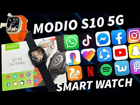 Modio s10 dual camera smart watch / modio S10 smartwatch / all application support smartwatch/ apple