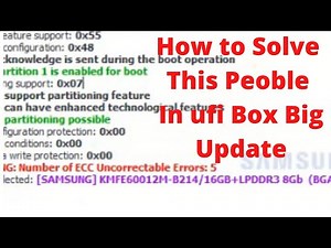 How to solve WARNING: Number of ECC Uncorrectable Errors: 5 ufi box