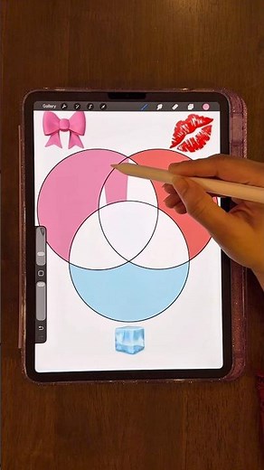 Creating new colors in procreate by mixing emojis. #art #ipadart #colormixing #digitalart #short