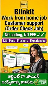 🚨Blinkit work from home job|Customer support jobs|12th pass jobs|Latest work from home jobs 2026