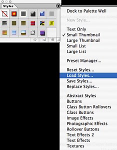 How to Install Styles in Photoshop CS, CS2, CS3, CS4 and CS5