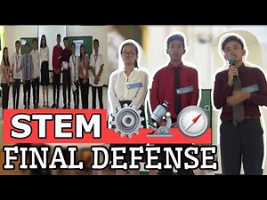 Sample Final Research Defense | STEM Senior High School