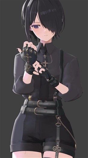 Blender自主制作オリジナルキャラクター #blender #blenderanimation