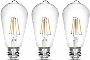 LED Edison Bulb 4W,Antique 40W Vintage Edison Bulb,E26 Light Bulb Non Dimmable Led Bulb 450 Lumens 4000K,Pack of 3