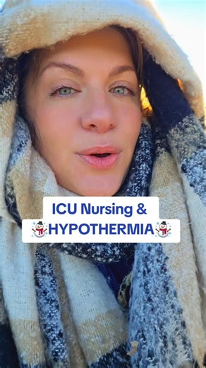 Sarah Vance | ICU Nurse Education on Instagram: "What is the lowest temperature you have seen as an ICU Nurse? 🥶🥶 This video discusses what we need to watch out for when caring for critically ill patients who are hypothermic. Clinical presentation will really depend on the severity of hypothermia...it can range from: Not that big of a deal to PANIC (kidding) Anyways, I thought this was a great topic to talk about as we approach the chilly season ☃️ #ICUnurse #icurn #criticalcarenurse"