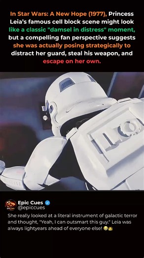 The Hidden Genius of Leia’s Rescue Scene! 👑✨ #starwars #princessleia #shorts