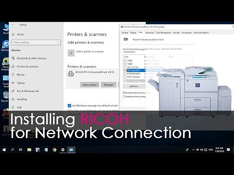 How to connect to a Ricoh copier over the network