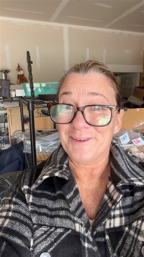 Holy smokes it’s cold out here!! Poor Kevin is cutting the wood down to fit in the machine! 🥶❄️🥶❄️ | Grace and Tattered Lace