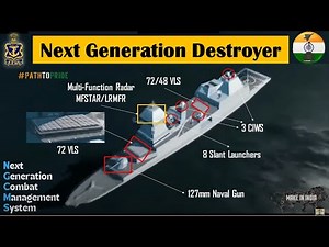 Project 18: Indian Navy's Next Generation Destroyer (NGD) with 128 VLS