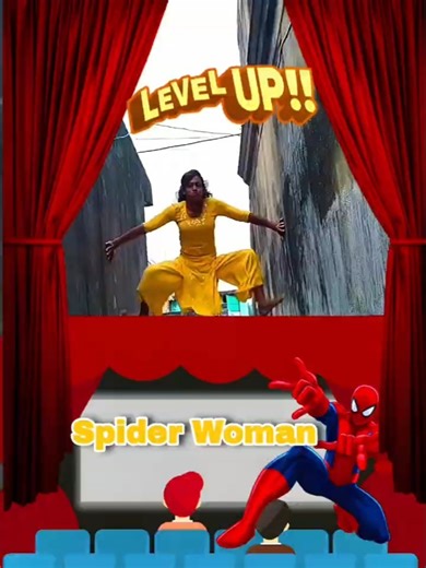 Spider woman & குட்டிப் பாம்பு in குடோன் 🏨 #comedy #spiderwomen