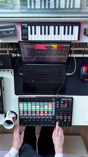 Live techno jam (ableton + apc40) #electronicmusic #techno