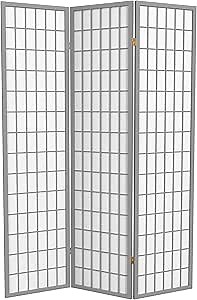 Red Lantern 6 ft. Tall Window Pane - Special Edition - Grey - 3 Panels