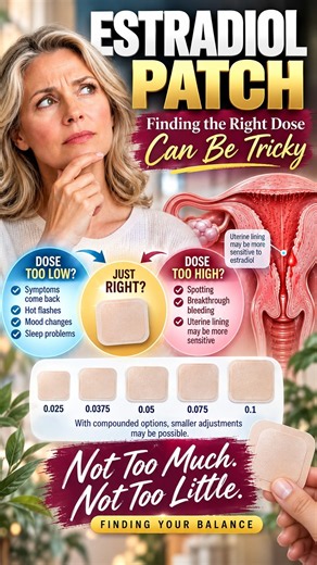 Get the right estradiol patch for your body #HRT #health