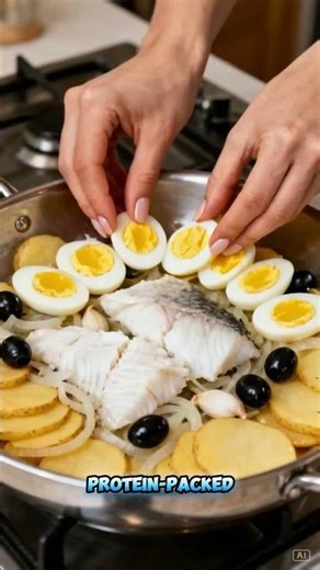 Simple Cod with Olives Traditional, Healthy & Delicious