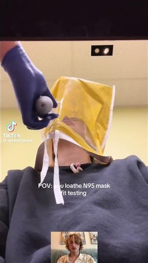 N95 mask fitting *disgusting* #shorts #reaction #reactionvideo #comedy #funny #youtubeshorts