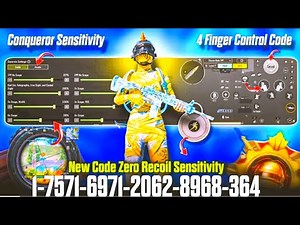 BGMI 4.1 Sensitivity Settings 🔥 |No Recoil + Best Gyro Setup | All Devices Work | 4 Finger Claw Code