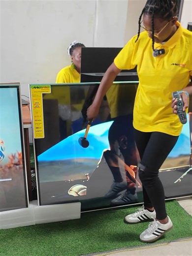 MeWe Double Glass TV! 75-inch MeWe Double Glass Unbreakable TV, The only thing missing in your home. #mewe #mewefamily #meweelectronics #mewetv #missmewe #doubleglasstv #75inchtv #mewehomeappliances