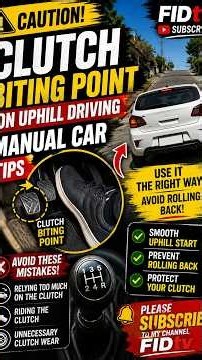 Stop Stalling Uphill! Clutch & Gas Techniques Every Manual Driver Should Know #driving #driver #cars