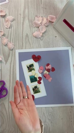 Lets make a Valentines Scrapbook Page | DIY Scrapbook Page Tutorial | Anniversary, Wedding