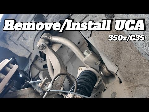 How to remove & Install front OEM/Camber arms on G35 Coupe | DIY