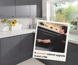 Get a dramatic cabinet upgrade in just a couple of days. With our cabinet refacing process, we change your cabinet doors while keeping the cabinet boxes and structure - eliminating the stress and mess of a demolition showdown. https://www.granitetransformations.com/cabinet-refacing/ | Granite Transformations