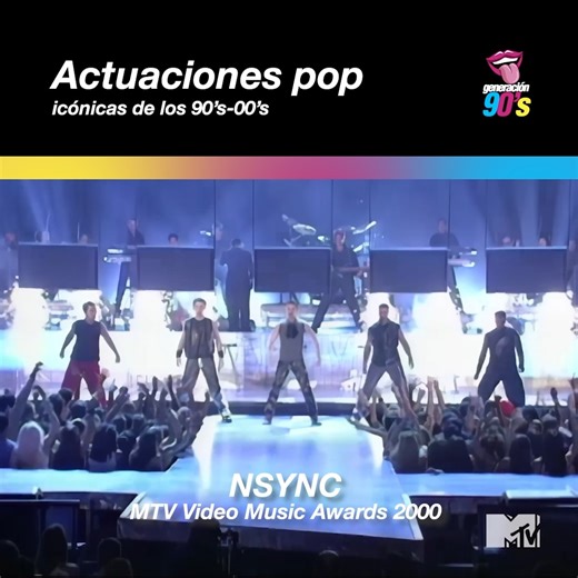 Generación 90’s on Instagram: "Haciendo lucir una gran precisión coreográfica, ejecutando baile en sincronía con unas pantallas de TV, así se tomaba NSYNC el escenario de los VMA del año 2000 con un medley de 'This I Promise You', 'Bye Bye Bye' e 'It's Gonna Be Me'. #Generación90s"