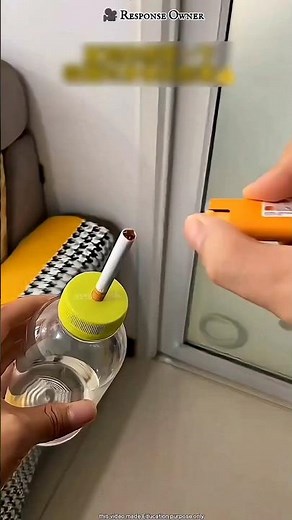 Cigarette smoke did this to the water… and the result is terrifying 😳🚬 #shorts