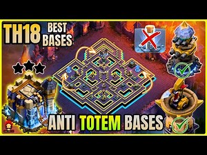*ANTI TOTEM BASE*🔥TOWN HALL 18 Th18 WAR BASE With Link | TH18 LEGEND Base With Link | Clash of clans