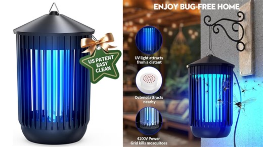 Watch Bug Zapper Flyghost 20W UV  Indoor & Outdoor. on Amazon Live