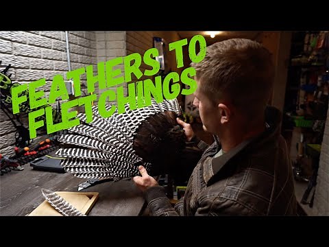 How To Make REAL TURKEY Feathers into Fletchings | Bowmar Bowhunting |